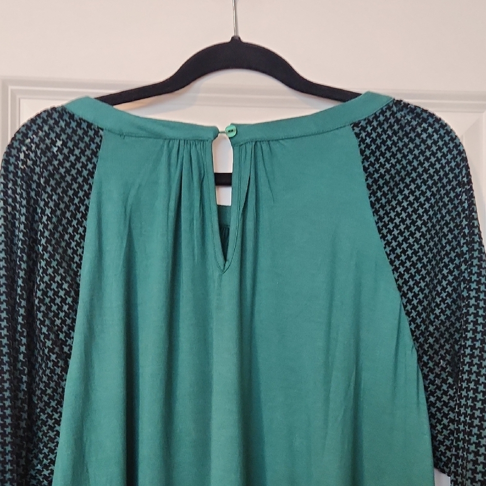 Zac & Rachel Teal and Black Blouse - Picture 7 of 7